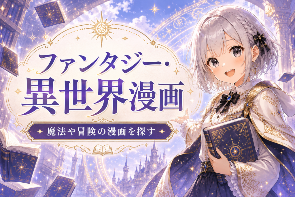 ファンタジー・異世界漫画カテゴリーを案内するカード画像