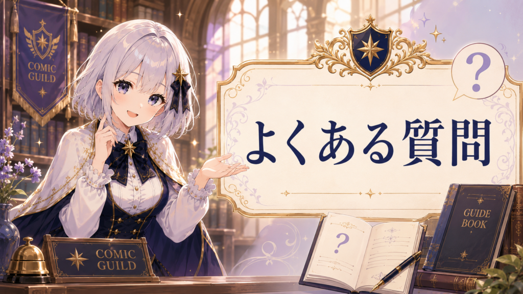 ルナが「身分差に終わった恋を、今さらですが。」のよくある質問を案内しているH2画像