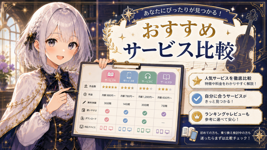 ルナが青のオーケストラを読める電子書籍サービスを比較しているH2画像