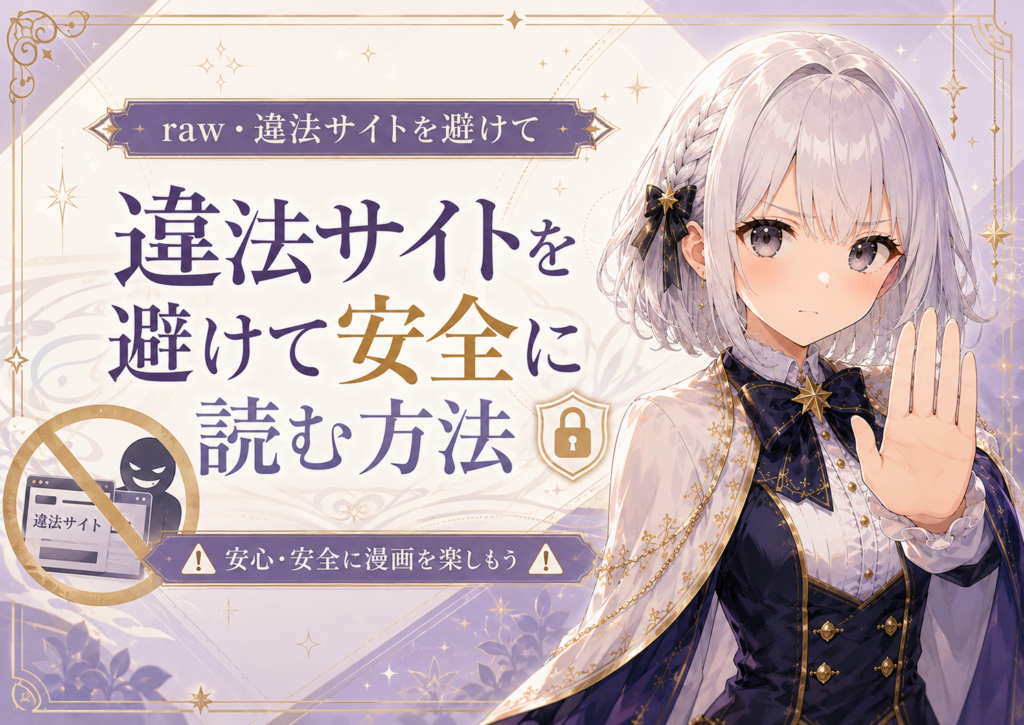 受付嬢ルナがrawや違法サイトを避けて『団長、その色気どうにかしてください！』を安全に読む方法を注意喚起している画像