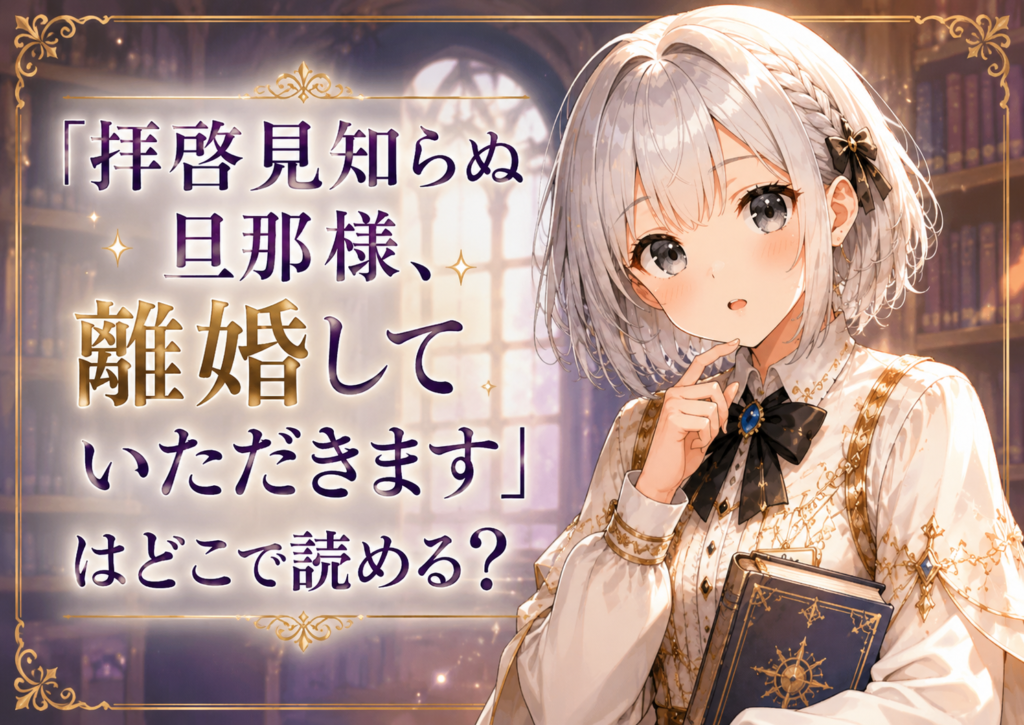 「拝啓見知らぬ旦那様、離婚していただきます」はどこで読めるのかを案内するルナのH2画像