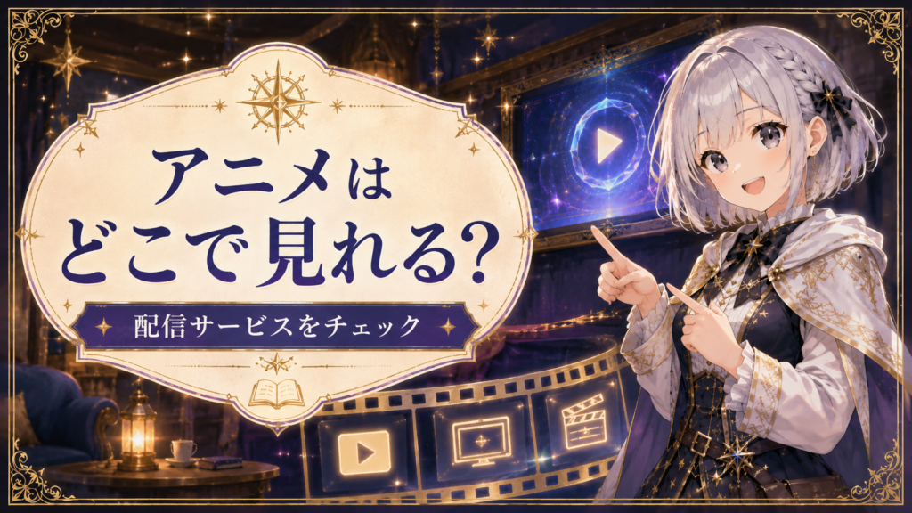 「ダンジョン飯」のアニメはどこで見れるかを配信サービスとあわせて案内する画像