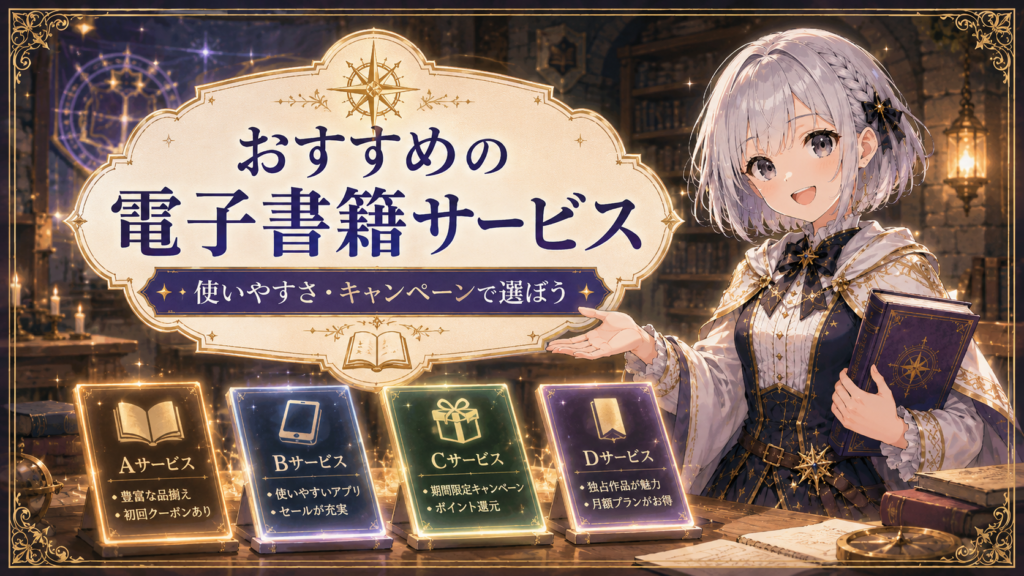 「ダンジョン飯」を読むのにおすすめの電子書籍サービスを比較して紹介する画像
