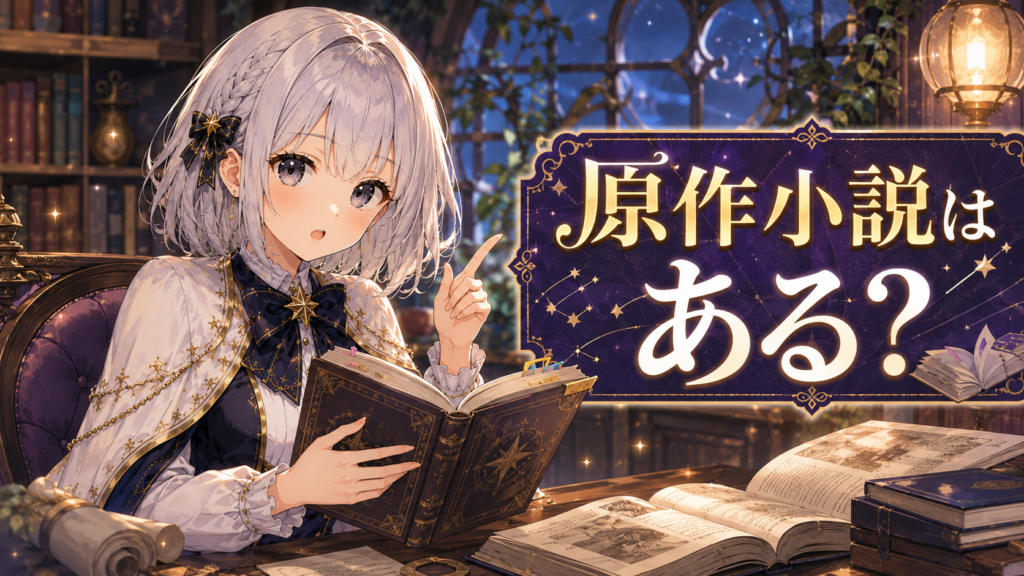 ルナが『婚約者が浮気相手と駆け落ちしました』の原作小説があるかを案内している画像