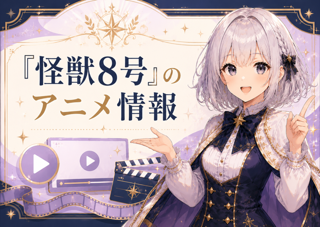 「怪獣8号」のアニメ情報を紹介する画像