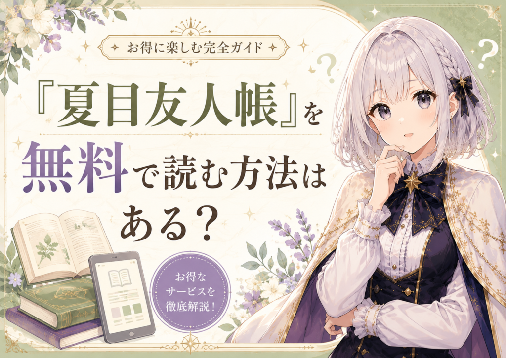 「夏目友人帳」を無料で読む方法やお得に読む方法を紹介する画像