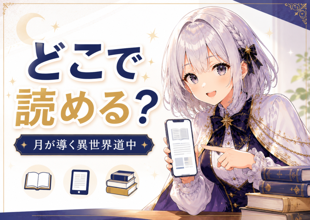 月が導く異世界道中がどこで読めるかを電子書籍や紙の本で紹介するH2画像