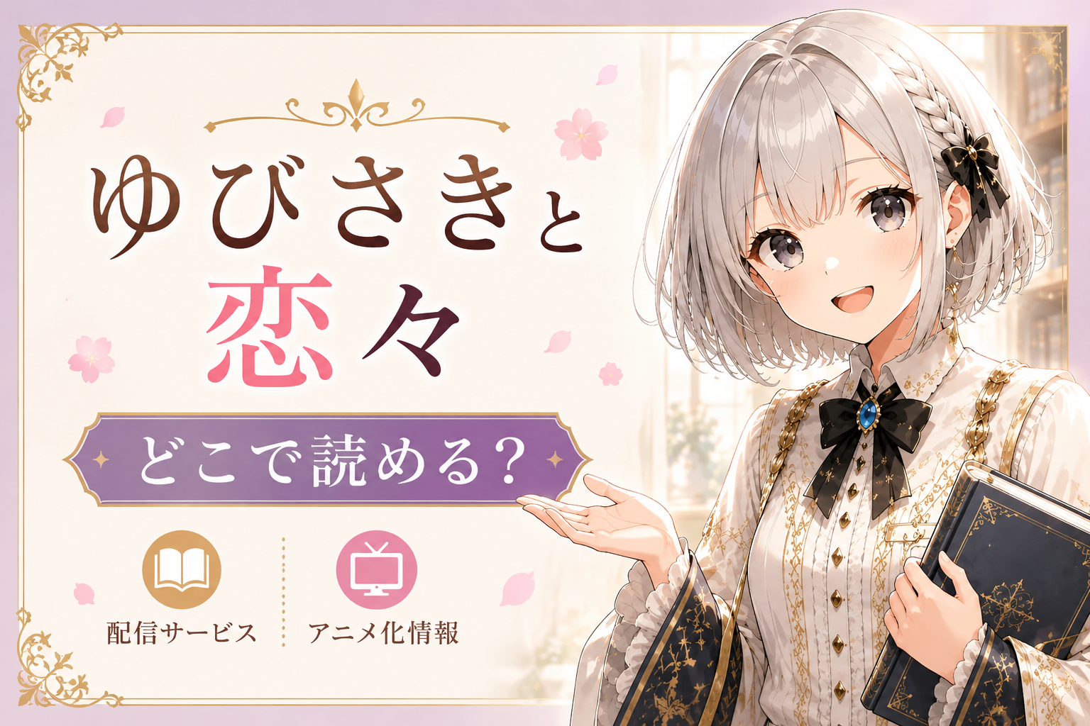 ゆびさきと恋々はどこで読めるのかを案内する受付嬢ルナのサムネイル画像