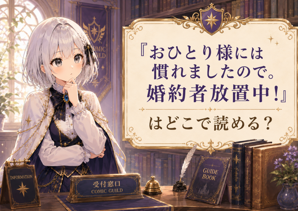 ルナが「おひとり様には慣れましたので。婚約者放置中！」をどこで読めるのか案内している画像