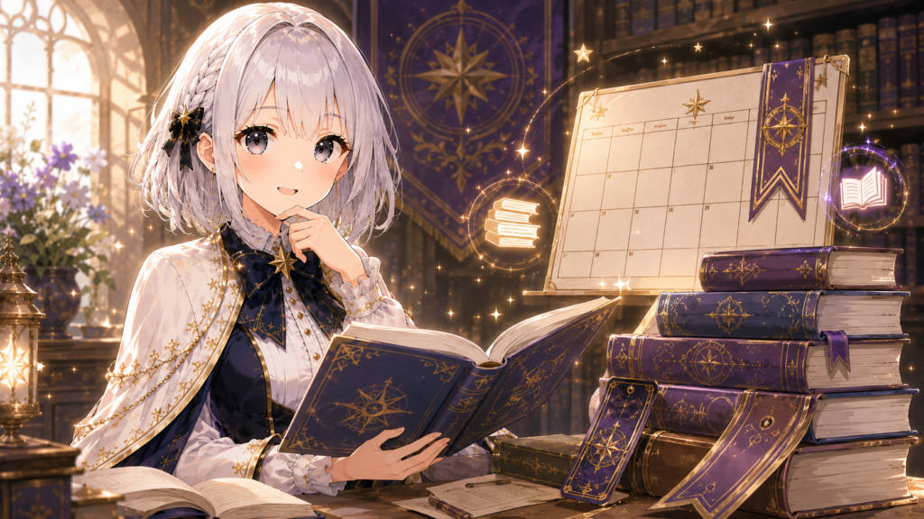 受付嬢ルナが疑問符を手に『乙女怪獣キャラメリゼ』に関するよくある質問を案内しているH2画像