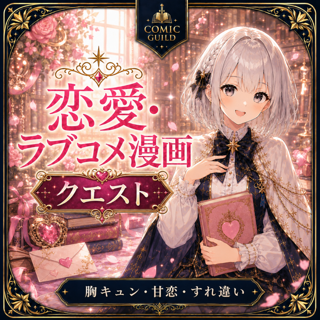 胸キュンできる恋愛・ラブコメ漫画を紹介するコミックギルドのクエストカード画像